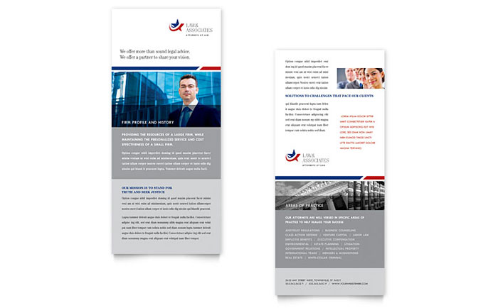 Legal & Government Services - Rack Card Template Design