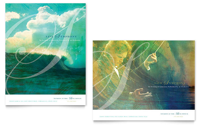 Symphony Orchestra Concert Event - Poster Template Design