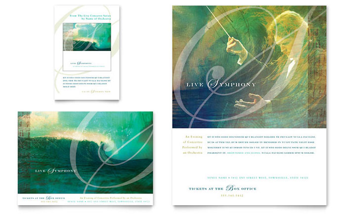 Symphony Orchestra Concert Event - Business Marketing Templates