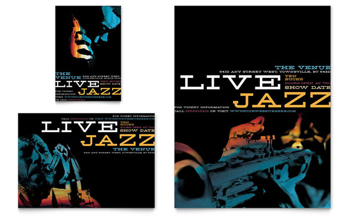 Jazz Music Event - Business Marketing Templates