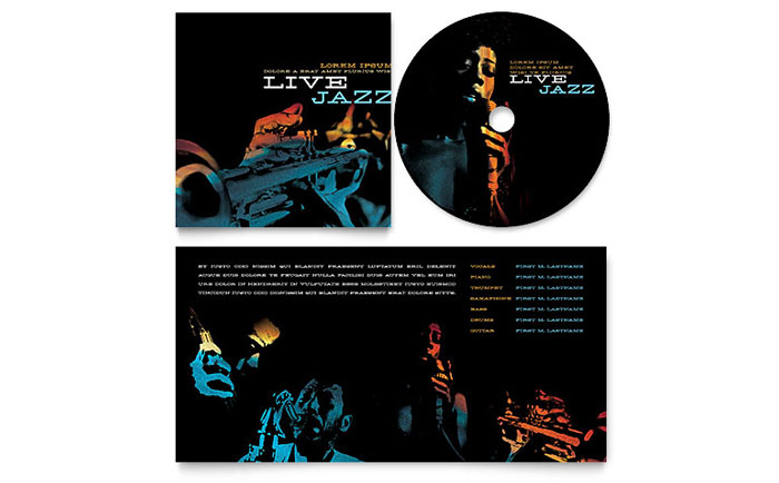 Jazz Music Event - CD Booklet Template Design