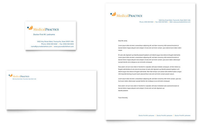Medical Practice Business Card & Letterhead