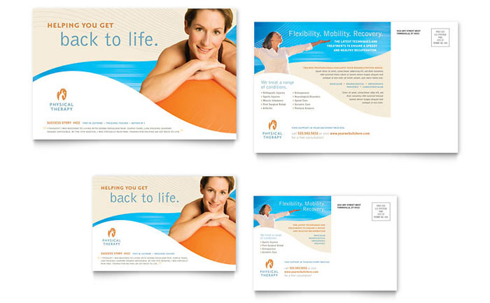 Postcard Template Design - Physical Therapist