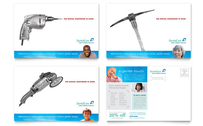 Postcard Template Design - Dental Care