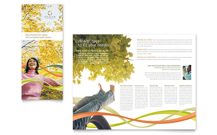 Brochure Template Design - Health Insurance Company