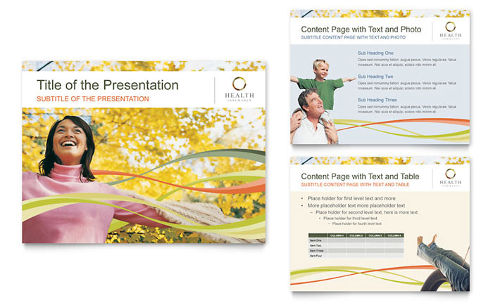 Health Insurance Company - PowerPoint Presentation Template Design