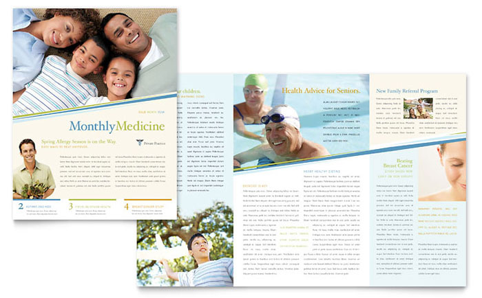 Medical Clinic Newsletter Template Design