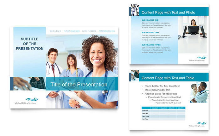 Medical Billing & Coding - PowerPoint Presentation Template Design