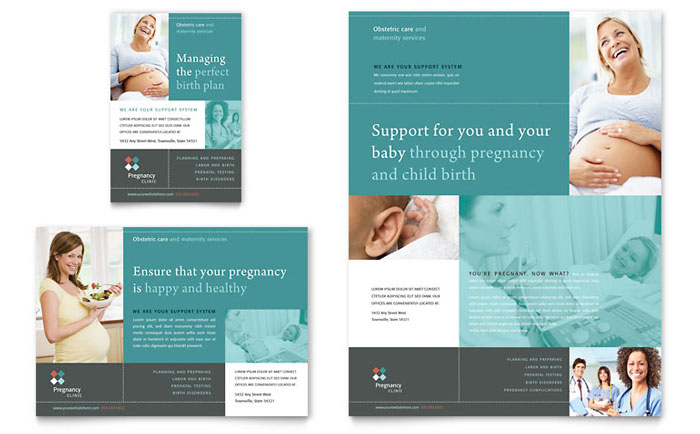 Pregnancy Clinic - Flyer & Ad Template Design