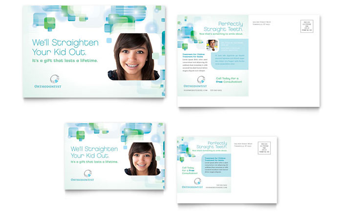 Orthodontist - Postcard Template Design