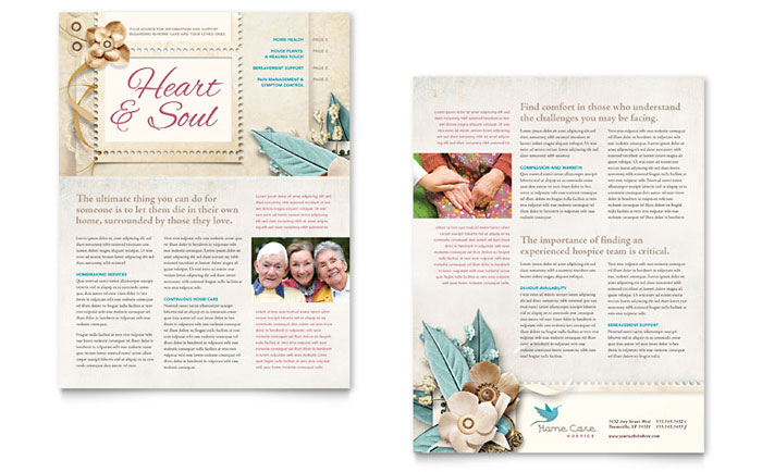 Hospice & Home Care - Newsletter Template Design