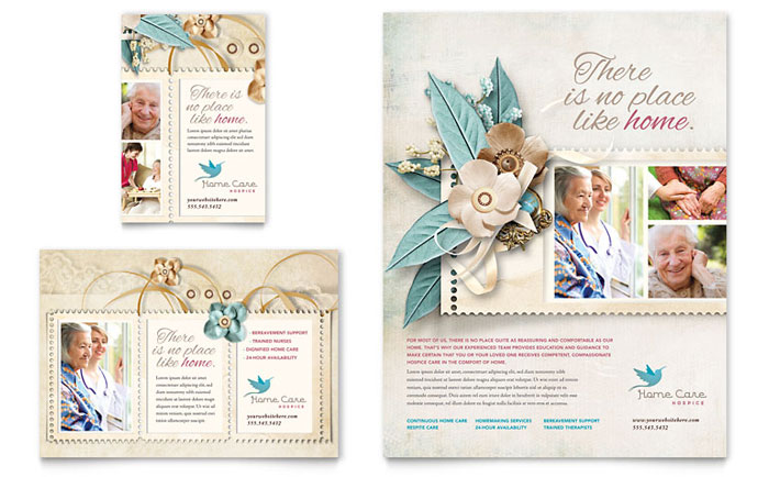 Hospice & Home Care - Flyer & Ad Template Design