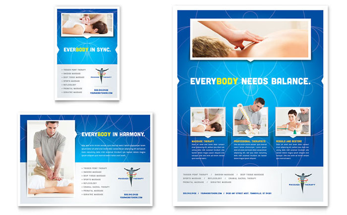 Reflexology & Massage - Flyer & Ad Template Design