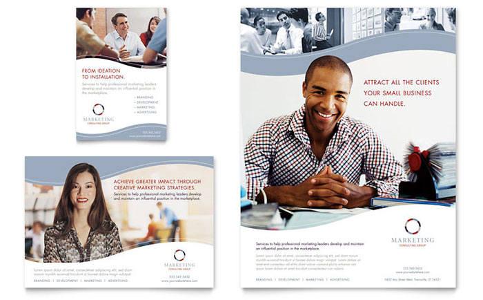 Flyer & Ad Template Design - Marketing Consulting Group