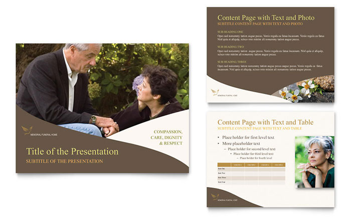 Memorial & Funeral Program Services PowerPoint Presentation Template Design