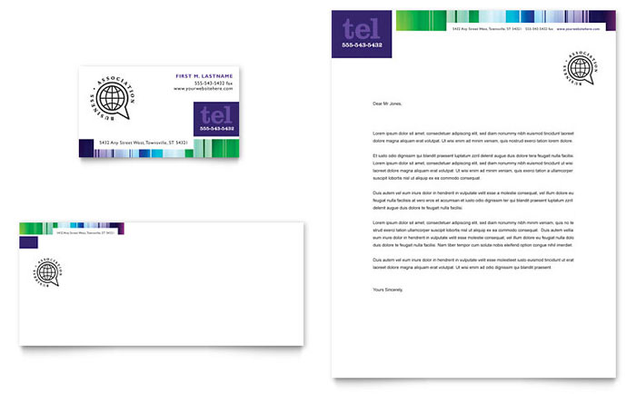 Business Leadership Conference - Business Card & Letterhead Template Design