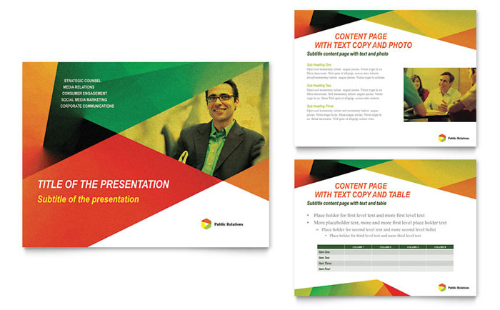 Public Relations Company PowerPoint Presentation Template Design