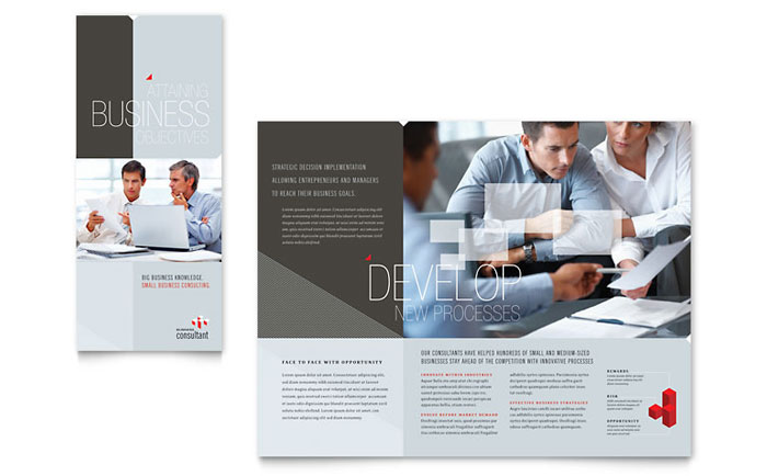 Corporate Business - Tri Fold Brochure Template Design