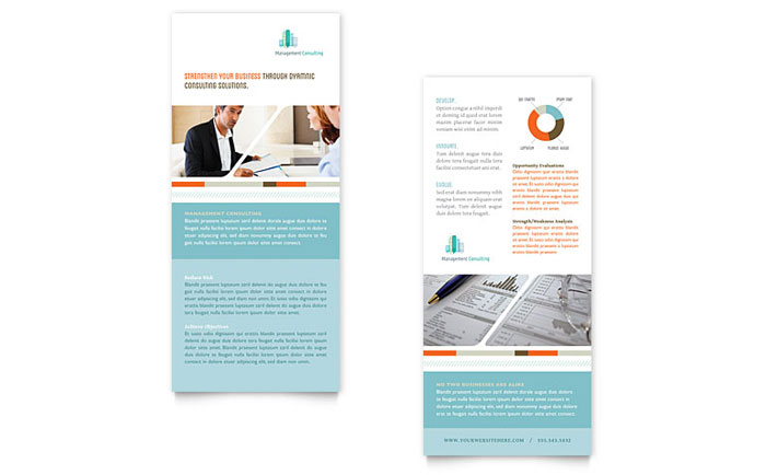 Management Consulting - Rack Card Template Design