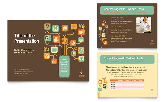 Business Services - PowerPoint Presentation Template Design