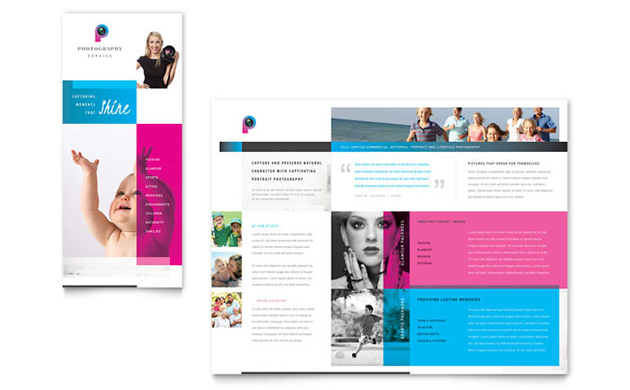 Photography Business - Brochure Template Design Sample
