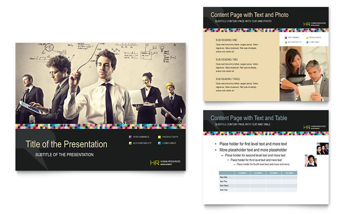 Human Resource Management - PowerPoint Presentation Template Design