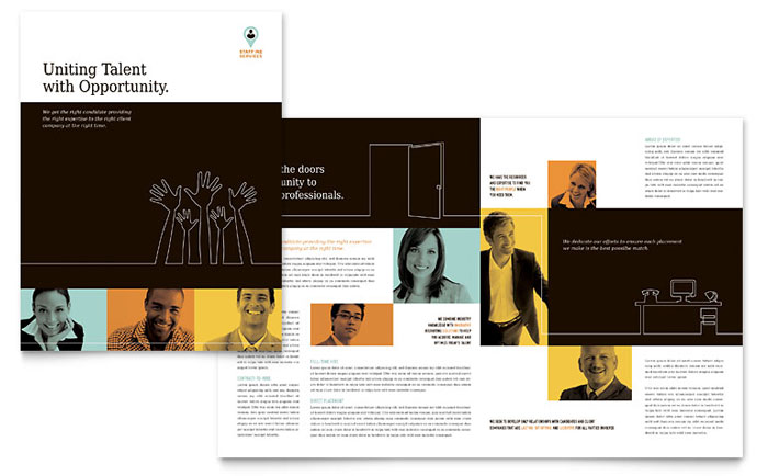 Recruiter - Brochure Template Design Sample