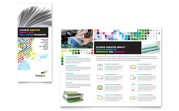 Printing Company - Brochure Template Design Sample