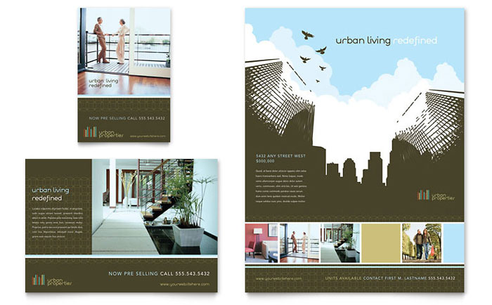 Flyer & Ad Template Design - Urban Real Estate