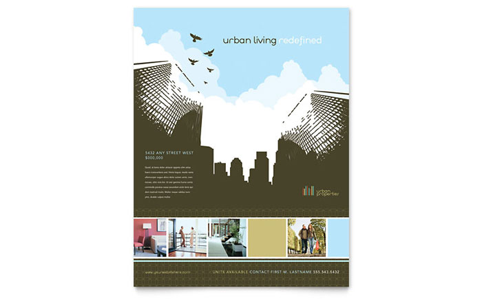 Urban Real Estate - Flyer Template Design