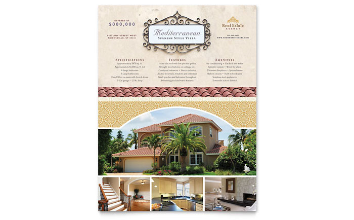 Luxury Real Estate - Flyer Template Design