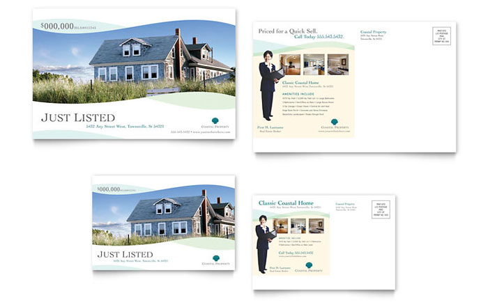 Coastal Real Estate Postcard
