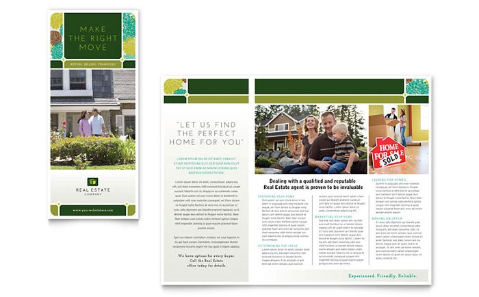 Real Estate - Brochure Template Design Sample
