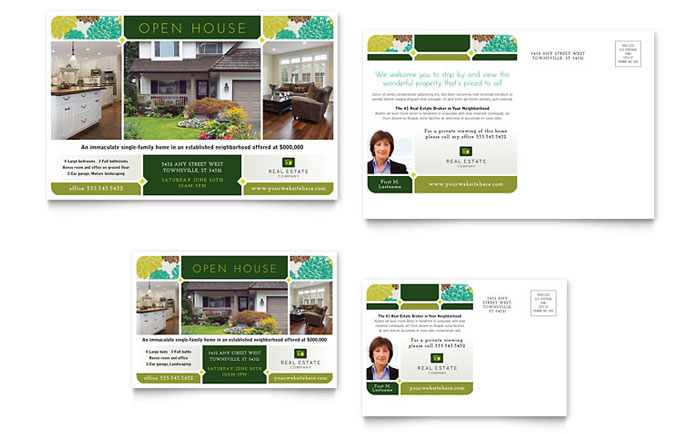 Real Estate - Postcard Template Design