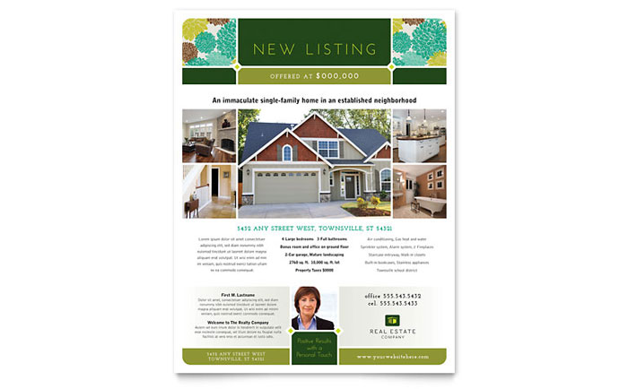 Real Estate - Flyer Template Design