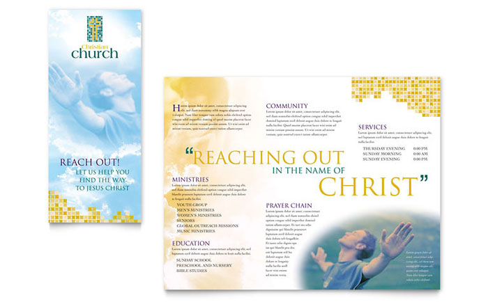 Christian Church - Brochure Template Design
