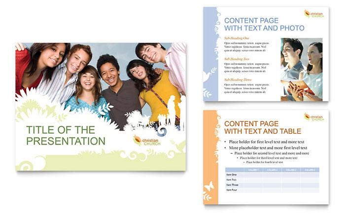 Christian Church - PowerPoint Presentation Template Design