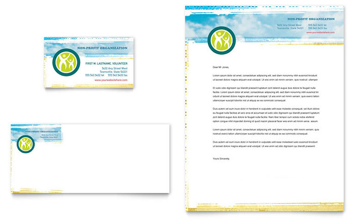 Business Card & Letterhead Template Design - Disabled Children Services