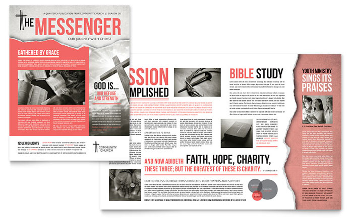 Bible Church - Newsletter Design