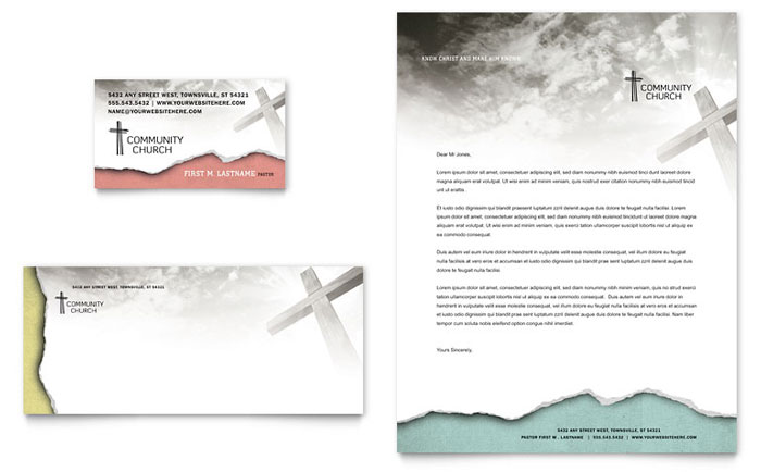Bible Church - Business Card & Letterhead Design