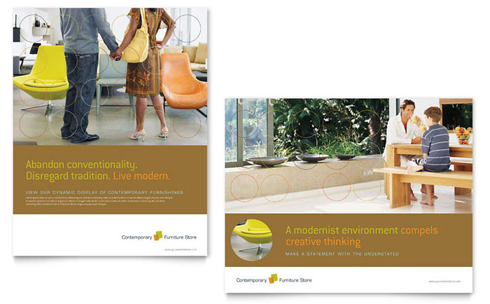 Furniture Store Poster Template Design