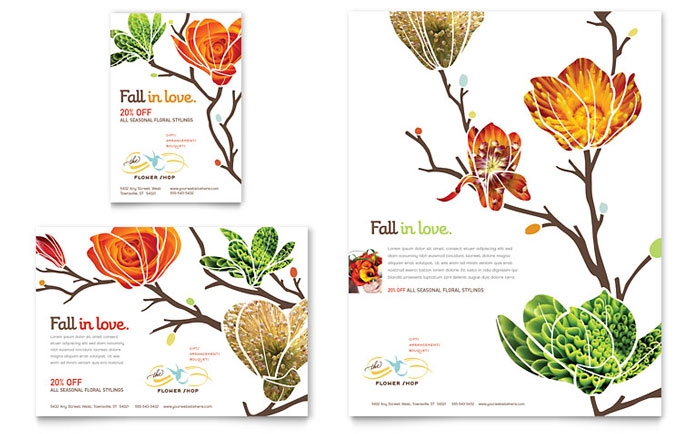 Flower Shop Flyer & Ad