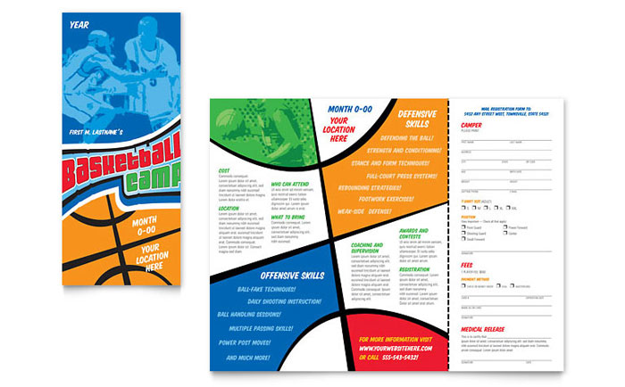 Basketball Sports Camp - Business Marketing Templates