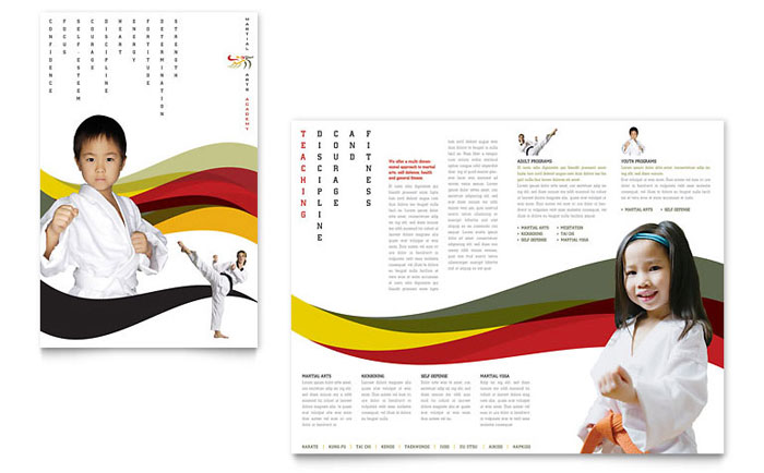 Martial Arts Instructor & School - Business Marketing Templates