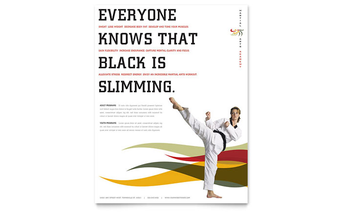 Karate & Martial Arts - Flyer Template Design