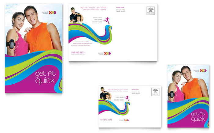 Postcard Template Design - Personal Trainer
