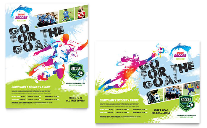 Youth Soccer - Poster Template Design