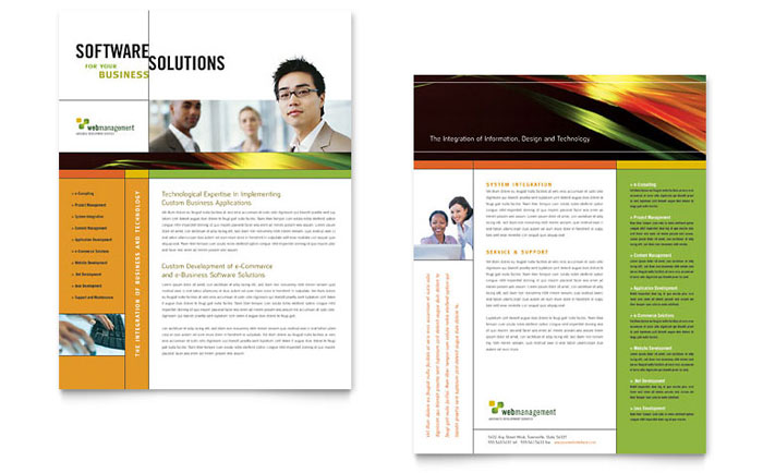 Datasheet Template Design - Internet Software