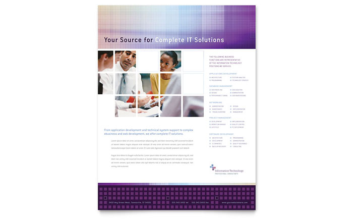 Information Technology Consultants - Flyer Template Design