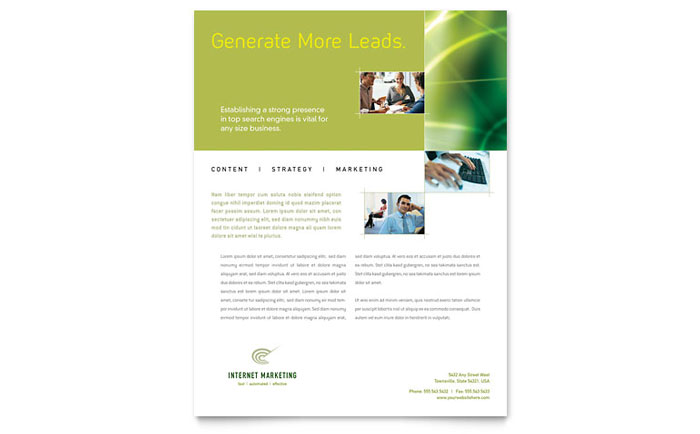 Internet Marketing - Flyer Template Design